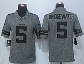 Nike Limited Minnesota Vikings #5 Bridgewater Men's Stitched Gridiron Gray Jerseys,baseball caps,new era cap wholesale,wholesale hats